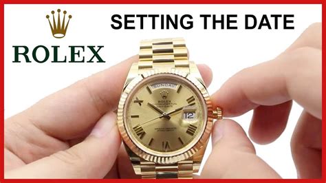 setting time on rolex datejust